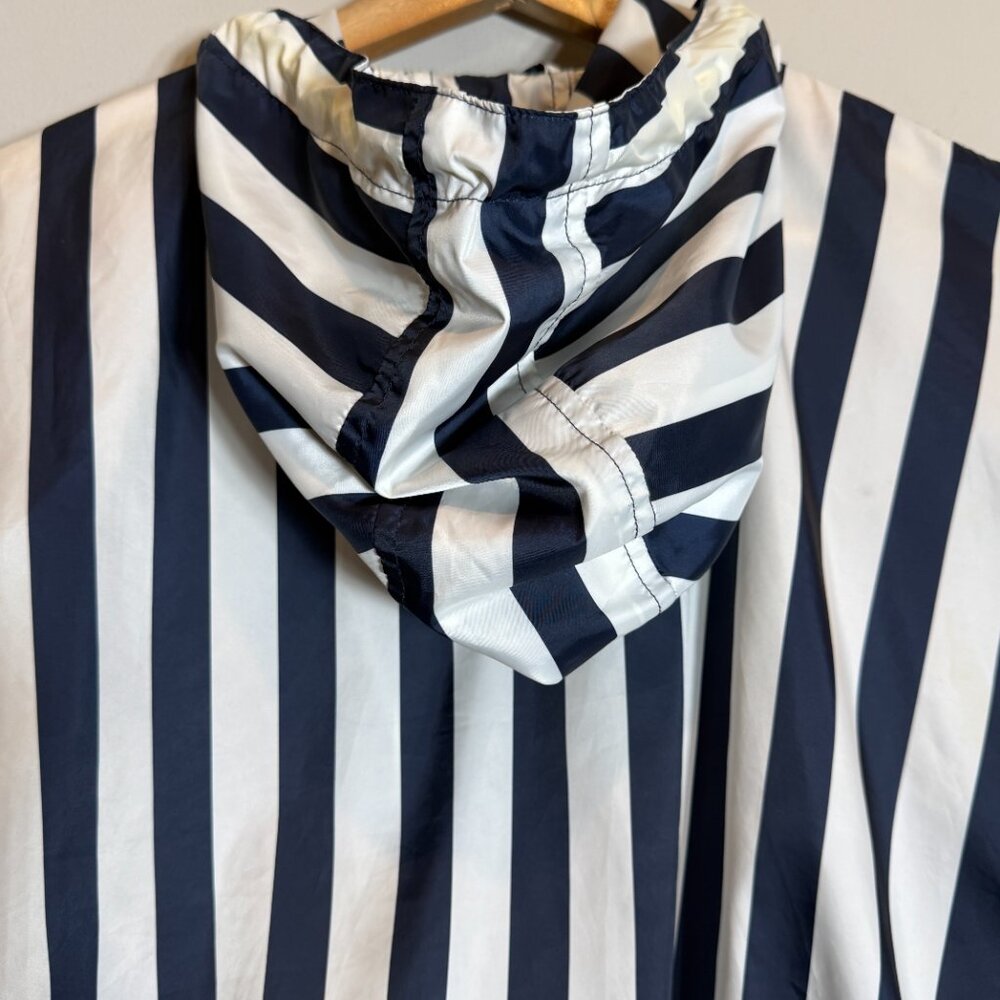 Zara Basic Striped Hooded Lightweight Cropped Jac… - image 14